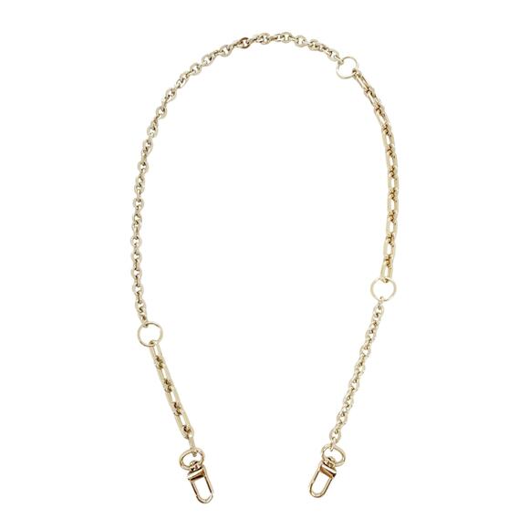 MAJE Detachable Chain Shoulder Strap in Pale Gold - Picture 3 of 8